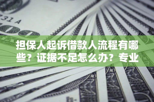 济南担保人起诉借款人流程有哪些？证据不足怎么办？专业律师解答