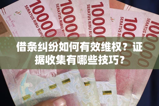 济南借条纠纷如何有效维权？证据收集有哪些技巧？