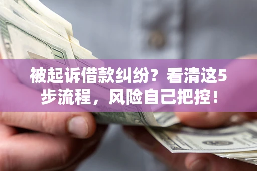 济南被起诉借款纠纷？看清这5步流程，风险自己把控！