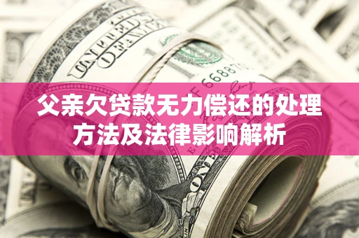 济南父亲欠贷款无力偿还的处理方法及法律影响解析
